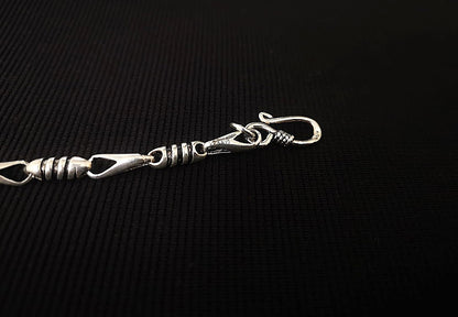 Men's CubanConeCut Oxidised Bracelet