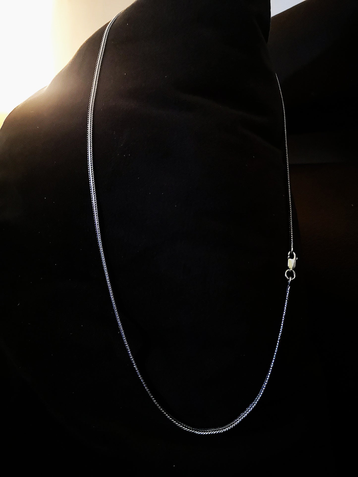 Fashion Frill Pure 925 Oxidized Silver Men's Chain