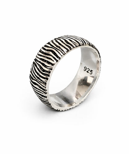 Zorvix Silver Ring Band For Men