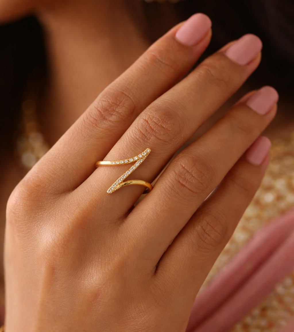 Titanium Steel Zirconia Durable Color Women's Ring