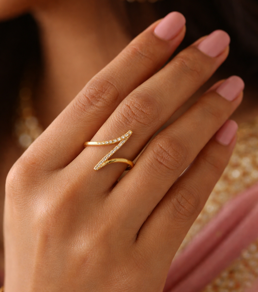 Titanium Steel Zirconia Durable Color Women's Ring