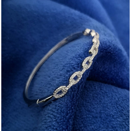 Infinity Grace 925 Silver Bracelet CZ Stones For Women