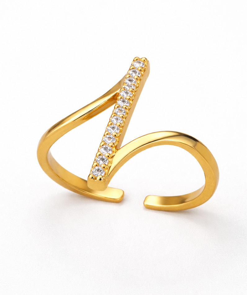 Titanium Steel Zirconia Durable Color Women's Ring