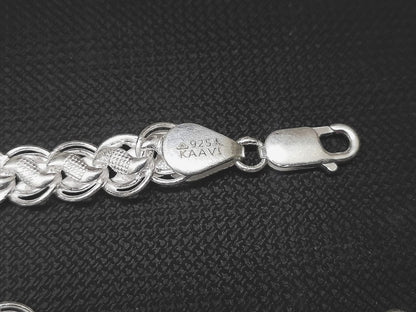Lotus Silver 925 Men's Chain by KAAVI JEWELLERRS