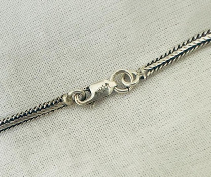 Fashion Frill Pure 925 Oxidized Silver Men's Chain