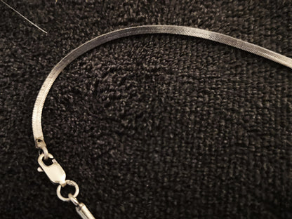 Men's Herringbone Pure 925 Silver Chain