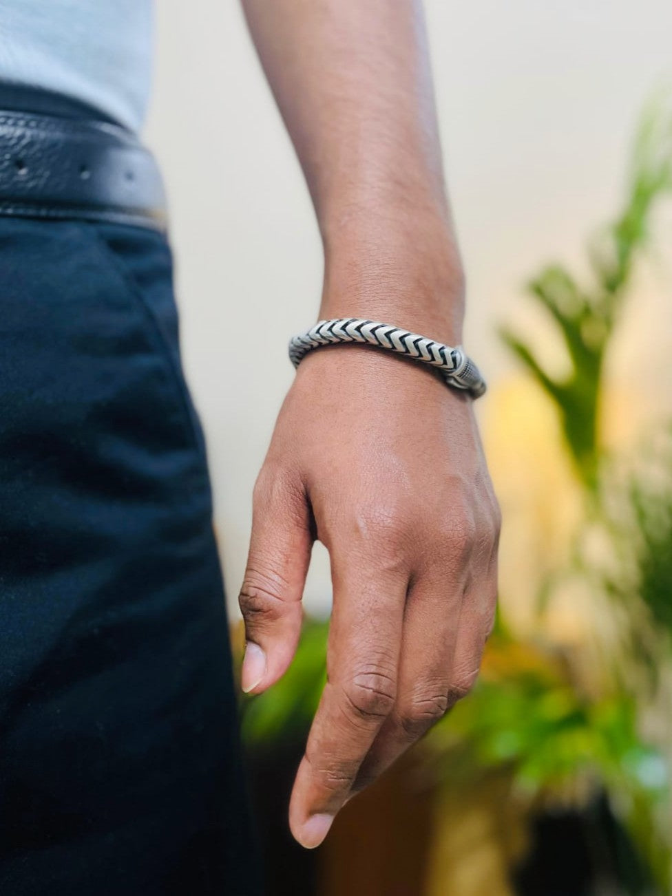 Men's Viper Crest Pure 925 Silver Turkish Bracelet