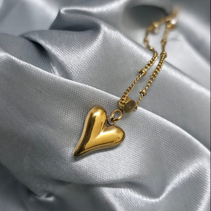 Golden Embrace Heart Necklace For Women