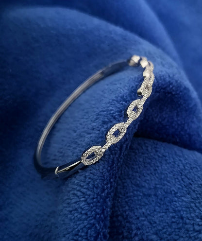 Infinity Grace 925 Silver Bracelet CZ Stones For Women