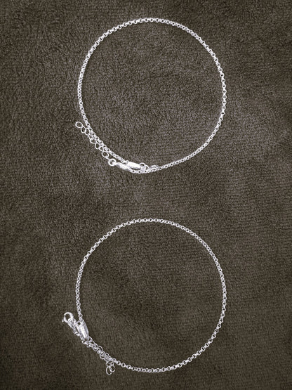 KAAVI-Woman's Magical 925 Pure Silver chain Anklet