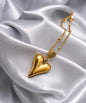 Golden Embrace Heart Necklace For Women