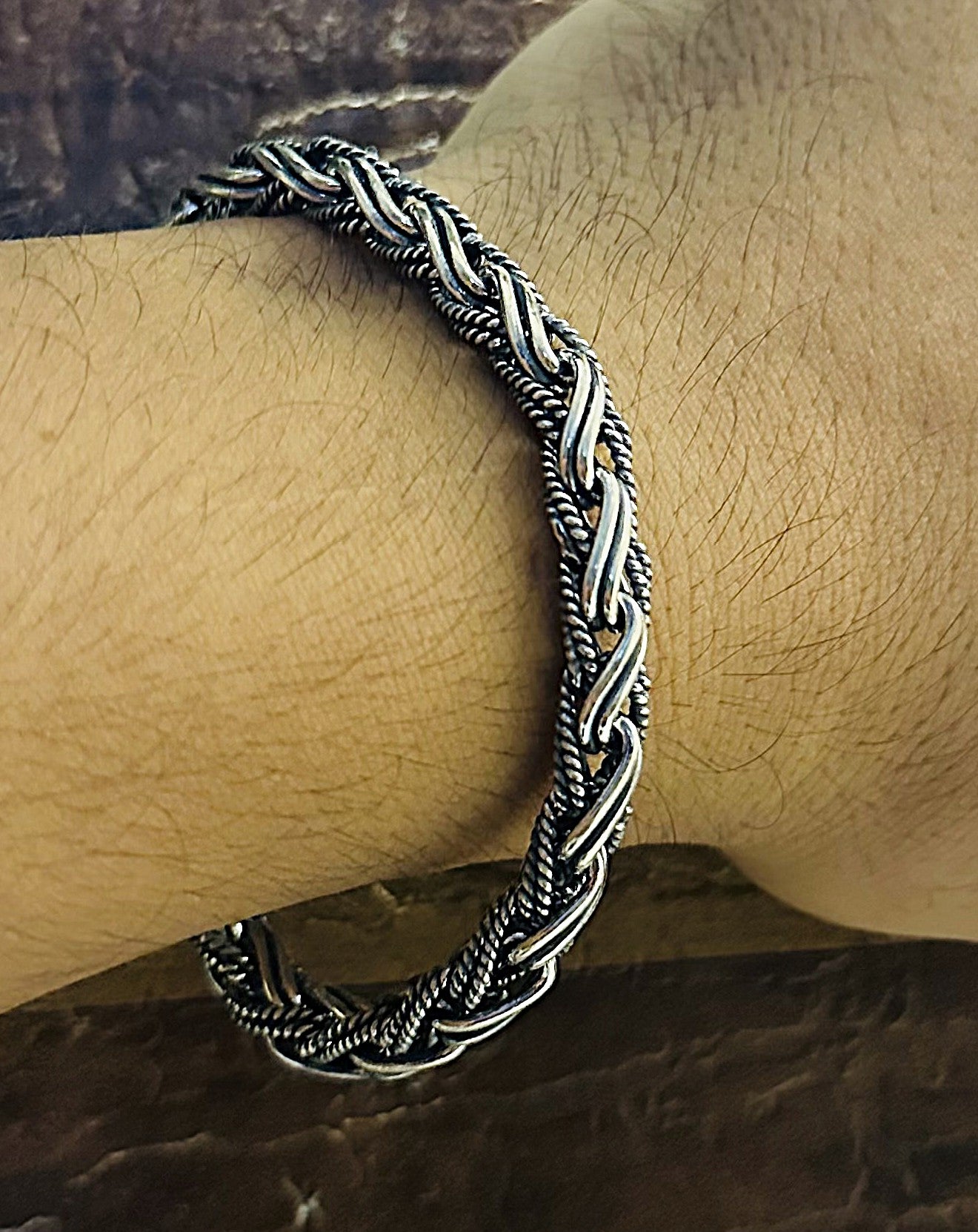 Antique Vintage Oxidised Bracelet For Men