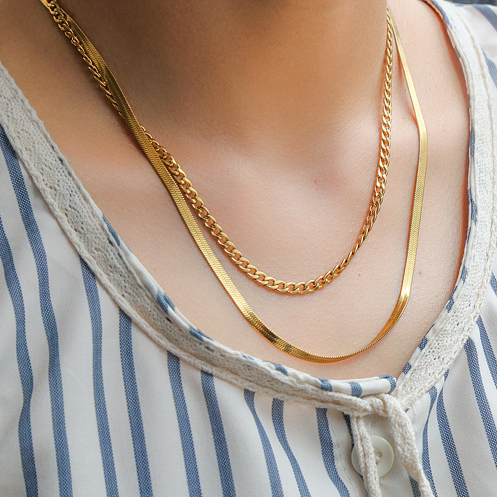 Victorian Penny Double Layer Anti-Tarnish Necklace For Women