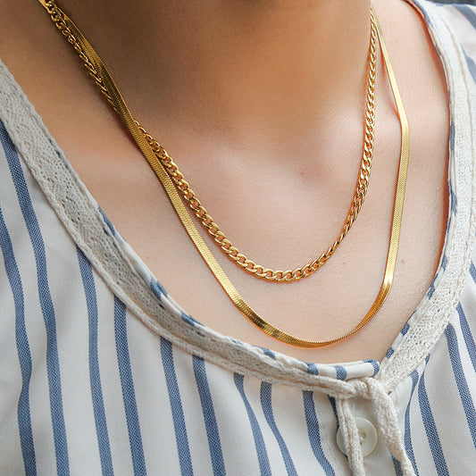 Victorian Penny Double Layer Anti-Tarnish Necklace For Women