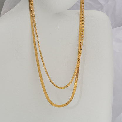 Victorian Penny Double Layer Anti-Tarnish Necklace For Women