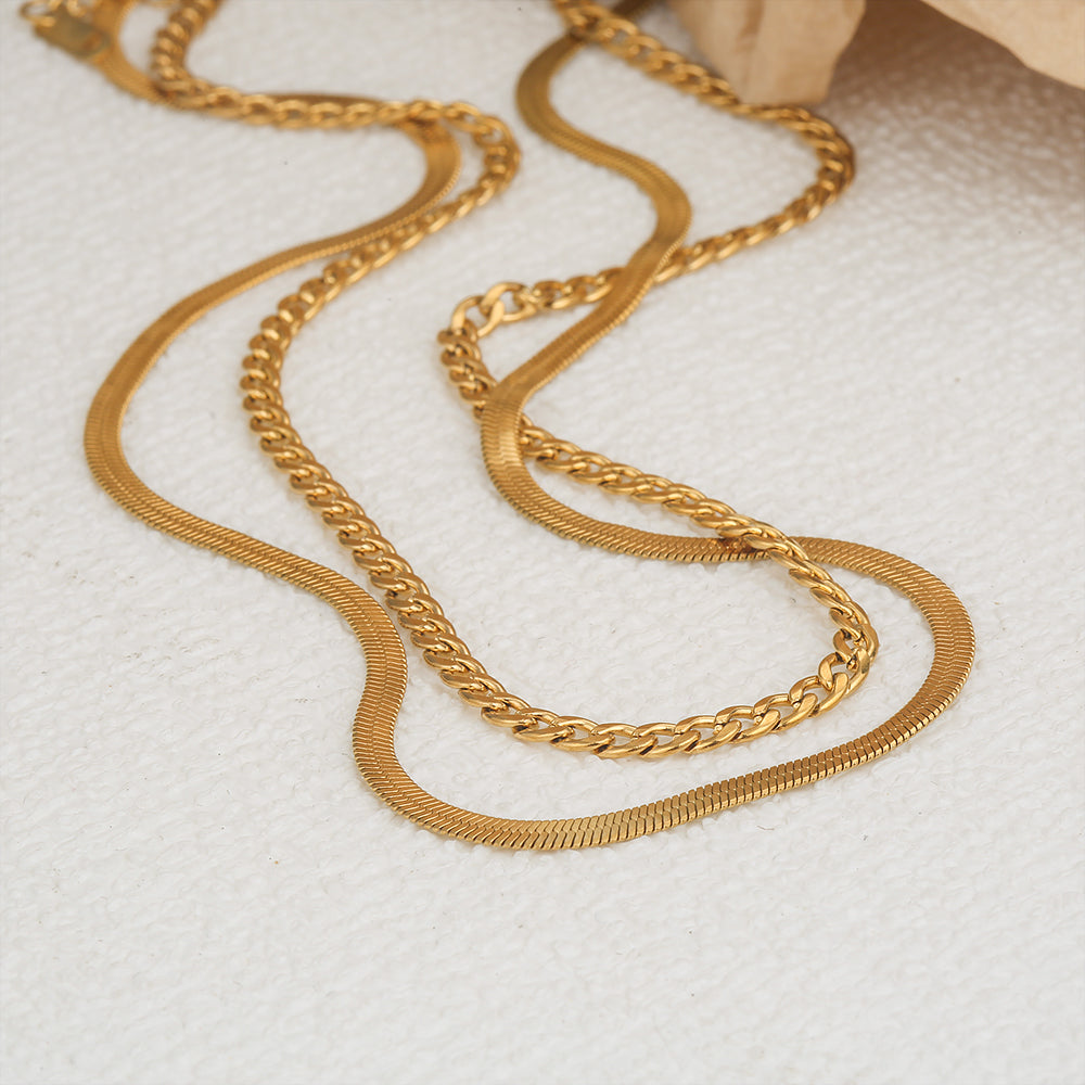 Victorian Penny Double Layer Anti-Tarnish Necklace For Women