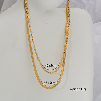 Victorian Penny Double Layer Anti-Tarnish Necklace For Women