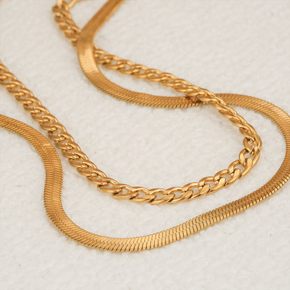 Victorian Penny Double Layer Anti-Tarnish Necklace For Women
