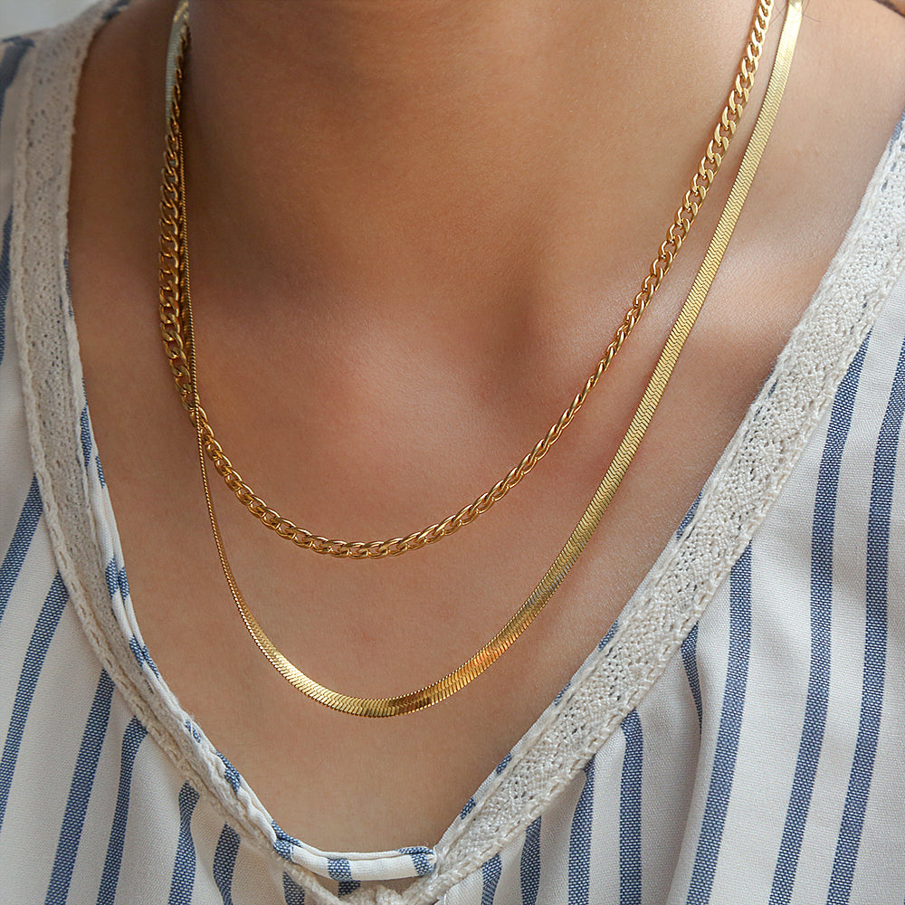 Victorian Penny Double Layer Anti-Tarnish Necklace For Women
