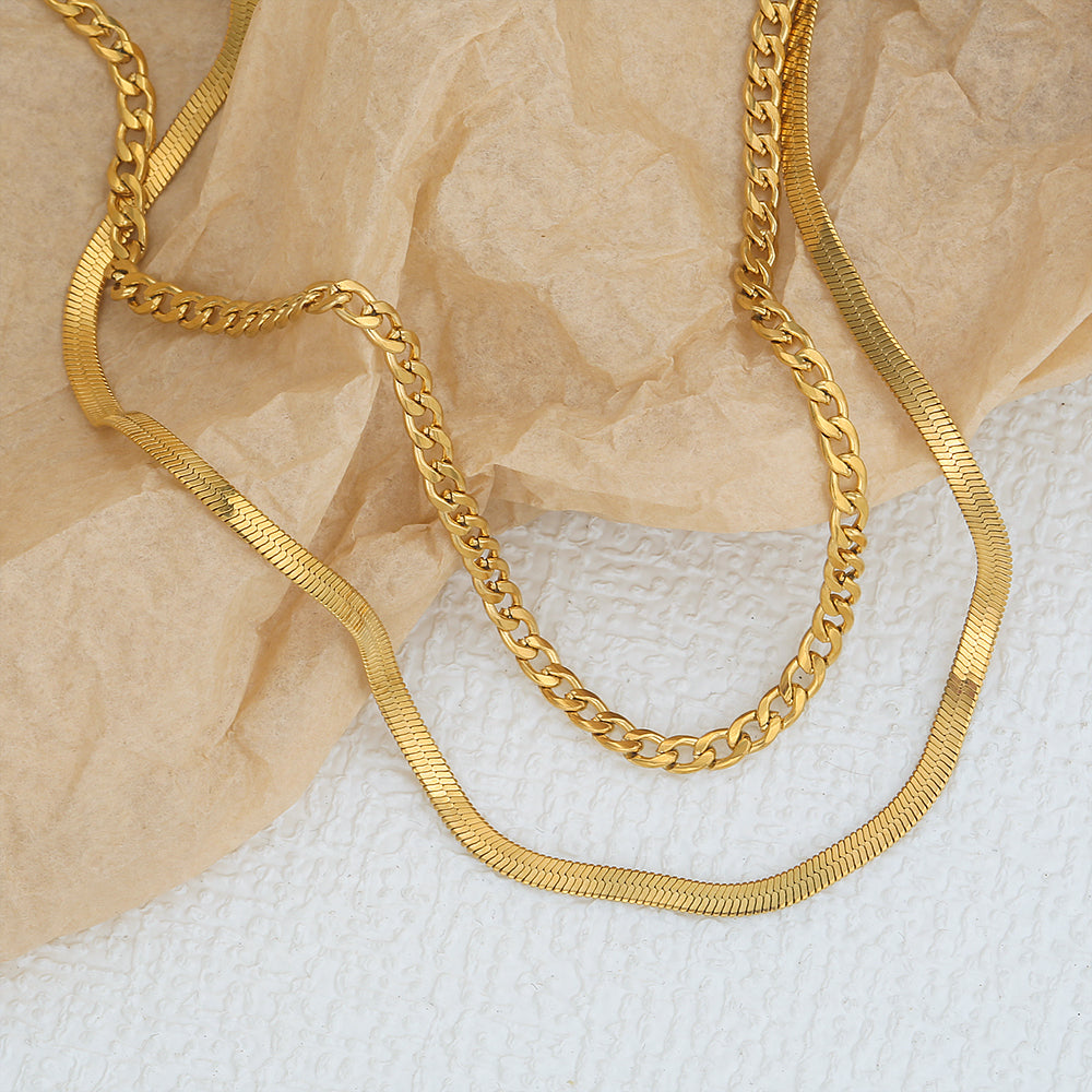 Victorian Penny Double Layer Anti-Tarnish Necklace For Women