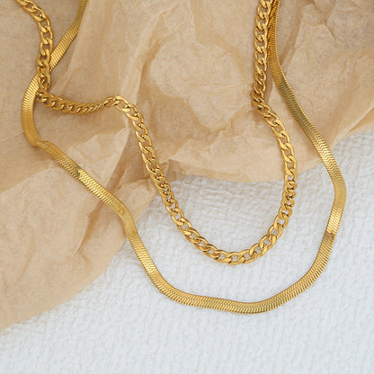 Victorian Penny Double Layer Anti-Tarnish Necklace For Women