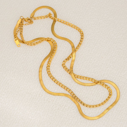 Victorian Penny Double Layer Anti-Tarnish Necklace For Women