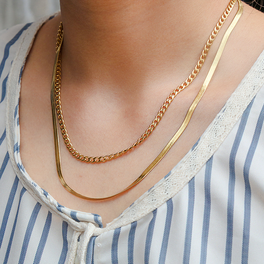 Victorian Penny Double Layer Anti-Tarnish Necklace For Women