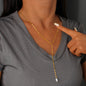 Elegant Pearl Pendant Necklace With 18K Gold Plating Sweater Chain For Women