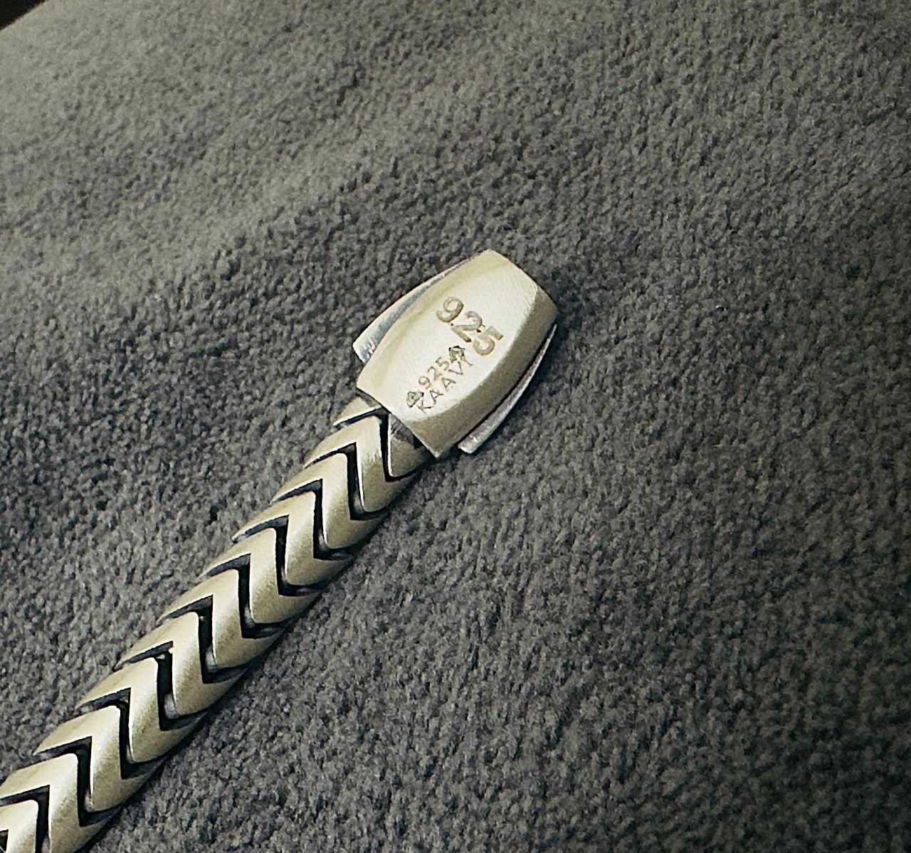 Men's Viper Crest Pure 925 Silver Turkish Bracelet