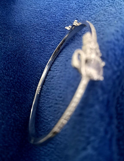 Women Lucky Swan Pure 925 Silver Bracelet by KAAVI JEWELLERRS