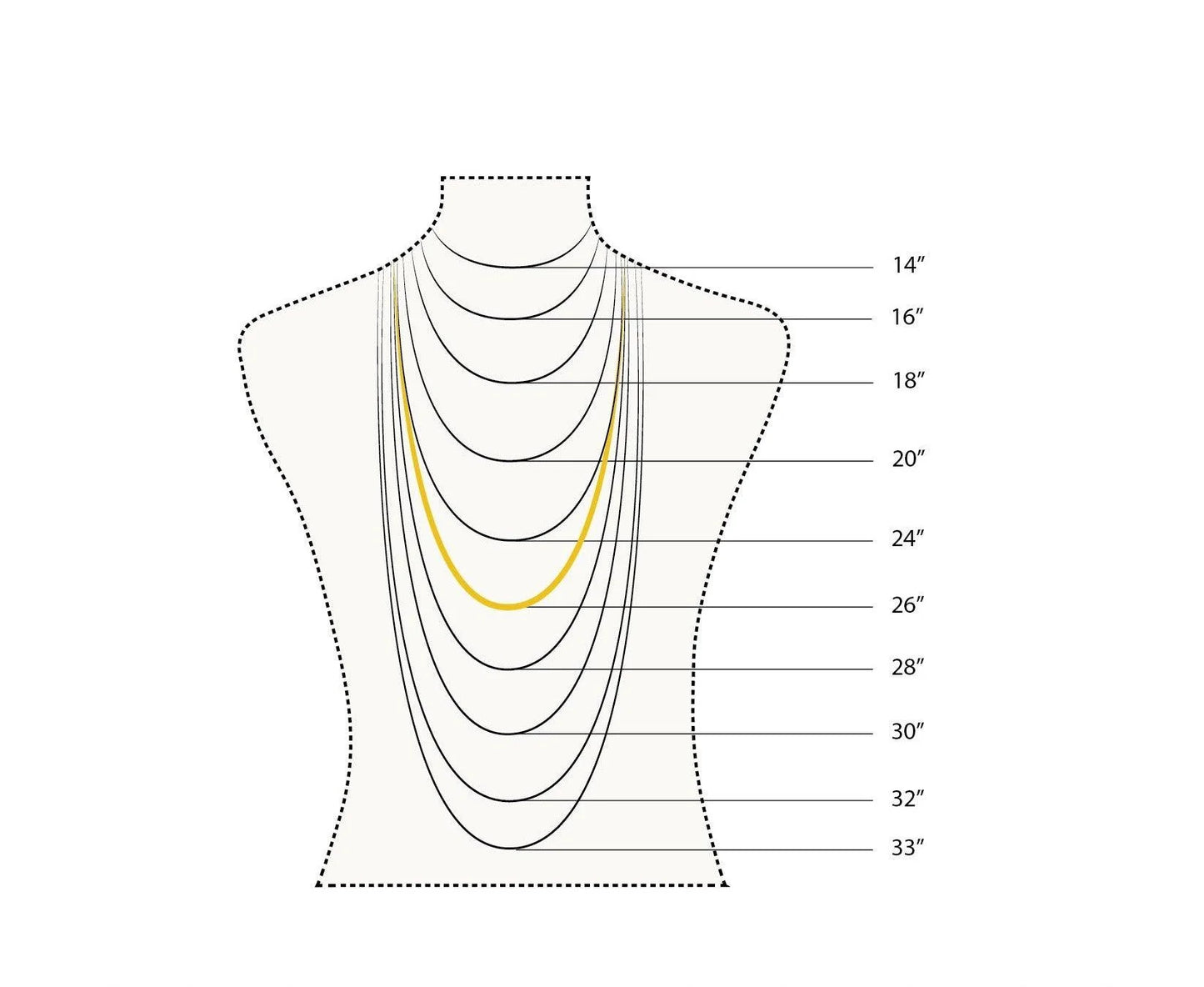 Heart Outlined Gold-Plated Anti Tarnish Necklace