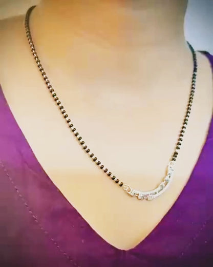 Dazzling Silver Pure 925 Suhaagn Mangalsutra by KAAVI