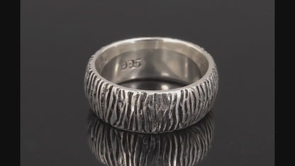 Zorvix Silver Ring Band For Men